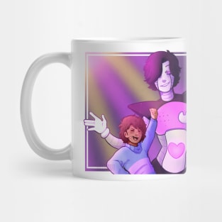 Undertale Frisk and Mettaton Mug